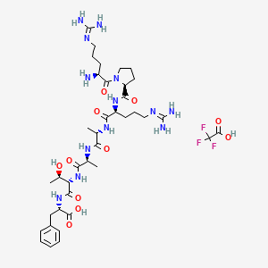 molecular formula C38H60F3N13O11 B12417583 Akt/SKG Substrate Peptide (TFA) 