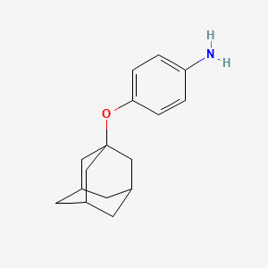 molecular formula C16H21NO B1241759 4-(1-Adamantyloxy)aniline 