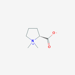 molecular formula C7H13NO2 B1241767 D-proline betaine 