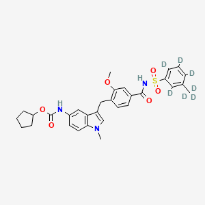 molecular formula C31H33N3O6S B12417689 Zafirlukast m-Tolyl Isomer-d7 