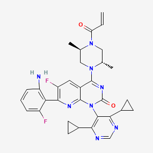 molecular formula C32H32F2N8O2 B12417717 Garsorasib CAS No. 2559761-14-5