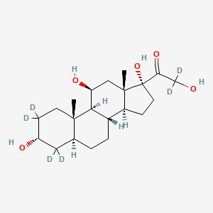 molecular formula C21H34O5 B12417732 Allotetrahydrocortisol-d6 