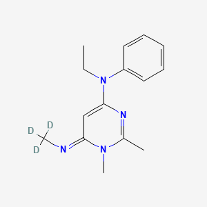 N-ethyl-1,2-dimethyl-N-phenyl-6-(trideuteriomethylimino)pyrimidin-4-amine