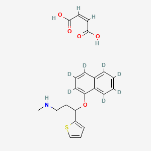 (Z)-but-2-enedioic acid;3-(2,3,4,5,6,7,8-heptadeuterionaphthalen-1-yl)oxy-N-methyl-3-thiophen-2-ylpropan-1-amine