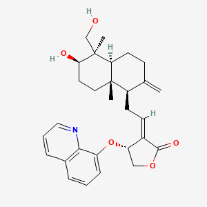 molecular formula C29H35NO5 B12418006 Antiviral agent 19 