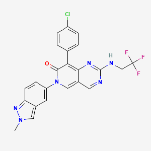 8-(4-chlorophenyl)-6-(2-methyl-2H-indazol-5-yl)-2-[(2,2,2-trifluoroethyl)amino]pyrido[4,3-d]pyrimidin-7(6H)-one