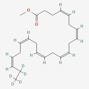 molecular formula C23H34O2 B12418029 Docosahexaenoic acid-d5 methyl ester 