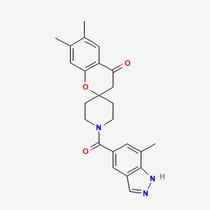 6,7-Dimethyl-1'-[(7-Methyl-1h-Indazol-5-Yl)carbonyl]spiro[chromene-2,4'-Piperidin]-4(3h)-One