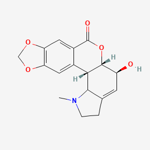 (2S,9S,10S)-9-hydroxy-4-methyl-11,16,18-trioxa-4-azapentacyclo[11.7.0.02,10.03,7.015,19]icosa-1(20),7,13,15(19)-tetraen-12-one