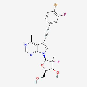 molecular formula C21H18BrF2N3O3 B12418208 Zikv-IN-1 