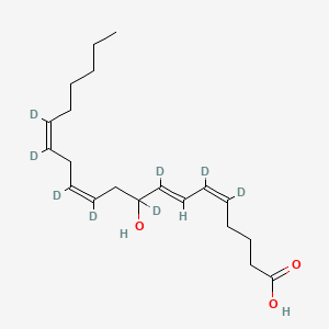 (5Z,7E,11Z,14Z)-5,6,8,9,11,12,14,15-octadeuterio-9-hydroxyicosa-5,7,11,14-tetraenoic acid