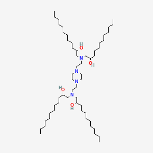 molecular formula C56H116N4O4 B12418261 1,1',1'',1'''-[1,4-Piperazinediylbis(2,1-ethanediylnitrilo)]tetrakis[2-dodecanol] 