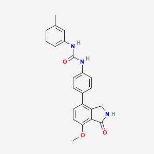 3-[4-(7-methoxy-1-oxo-2,3-dihydro-1H-isoindol-4-yl)phenyl]-1-(3-methylphenyl)urea