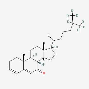 molecular formula C27H42O B12418309 Cholesta-3,5-diene-7-one-25,26,26,26,27,27,27-d7 