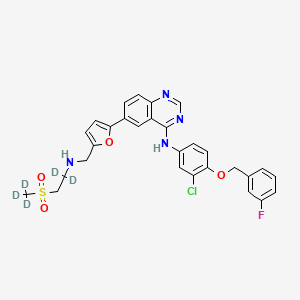 molecular formula C29H26ClFN4O4S B12418340 Lapatinib-d5 