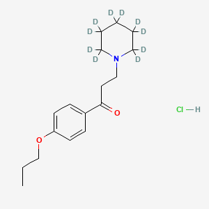 molecular formula C17H26ClNO2 B12418342 Propiocaine-d10 Hydrochloride 