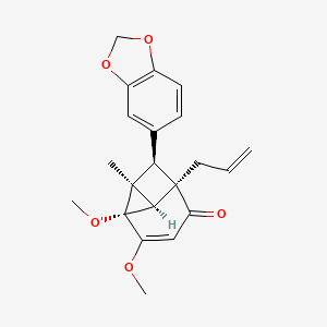 (1S,2S,6R,7R,8S)-7-(1,3-benzodioxol-5-yl)-2,3-dimethoxy-8-methyl-6-prop-2-enyltricyclo[4.2.0.02,8]oct-3-en-5-one