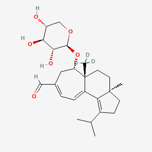 molecular formula C25H36O6 B12418420 (+)-Erinacin A-d3 