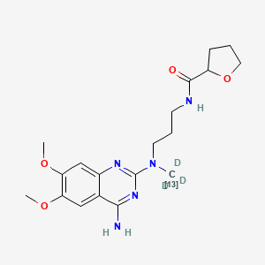 molecular formula C19H27N5O4 B12418653 Alfuzosin-13C,d3 