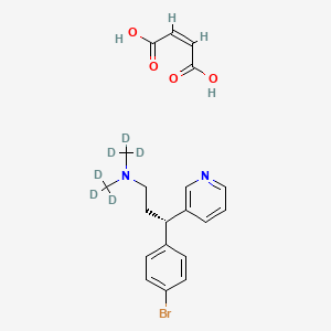 molecular formula C20H23BrN2O4 B12418833 (S)-Brompheniramine-d6 (maleate) 