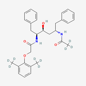 N2-Des(L-valinyl) N2-acetyl Lopinavir-d9