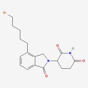 2-(2,6-Dioxopiperidin-3-yl)phthalimidine-C5-Br