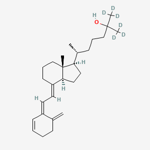 molecular formula C27H42O B12418965 3-Dehydroxy-3-ene-25-ol Vitamin D3-d6 