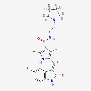 molecular formula C22H25FN4O2 B12418984 Toceranib-d8 