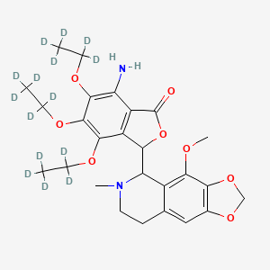 molecular formula C26H32N2O8 B12419003 Tritoqualine-d15 