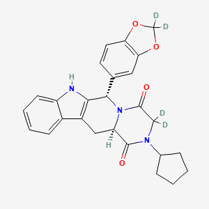 N-Desmethyl-N-cyclopentyl cis-ent-Tadalafil-d4