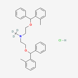 molecular formula C33H38ClNO2 B12419032 Orphenadrine impurity 6-d3 (hydrochloride) 