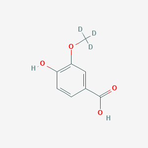 molecular formula C8H8O4 B12419050 Vanillic-d3 Acid 