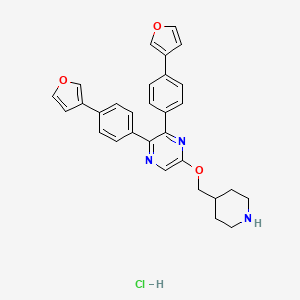 molecular formula C30H28ClN3O3 B12419111 CBP/p300-IN-19 hydrochloride 