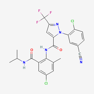 molecular formula C23H18Cl2F3N5O2 B12419153 RyRs activator 2 