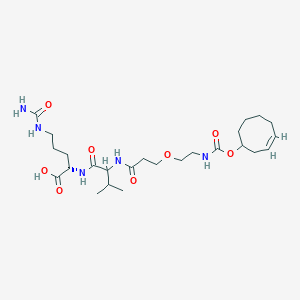 molecular formula C25H43N5O8 B12419189 TCO-PEG1-Val-Cit-OH 