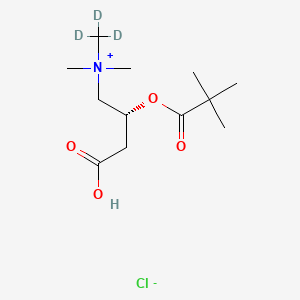 molecular formula C12H24ClNO4 B12419197 2,2-Dimethylpropionyl-L-carnitine-d3 (hydrochloride) 