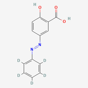 2-Hydroxy-5-(phenyldiazenyl)benzoic acid-d5