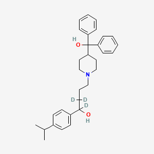 molecular formula C31H39NO2 B12419228 Decarboxy Fexofenadine-d3 