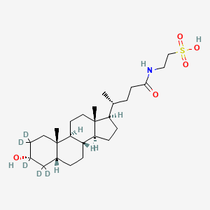 molecular formula C26H45NO5S B12419393 Taurolithocholic acid-d5 