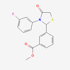 molecular formula C17H14FNO3S B12419417 Antitumor agent-50 