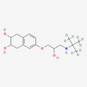 molecular formula C17H27NO4 B12419523 iso-Nadolol (tert-Butyl-d9) 