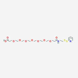 molecular formula C25H42N2O10S2 B12419532 SPDP-PEG7-acid 