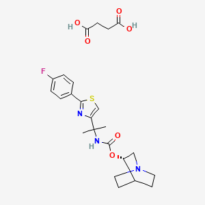 molecular formula C24H30FN3O6S B12419537 Ibiglustat succinate CAS No. 1629063-80-4