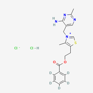 molecular formula C19H22Cl2N4O2S B12419560 Thiamine Benzoate-d5 Hydrochloride 