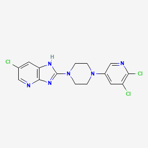 molecular formula C15H13Cl3N6 B12419581 HIV-1 inhibitor-38 