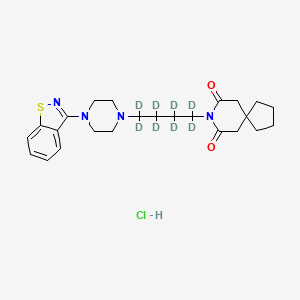 molecular formula C24H33ClN4O2S B12419602 Tiospirone-d8 (hydrochloride) 