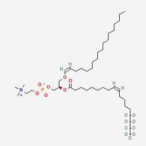 [(2R)-2-[(Z)-15,15,16,16,17,17,18,18,18-nonadeuteriooctadec-9-enoyl]oxy-3-[(Z)-octadec-1-enoxy]propyl] 2-(trimethylazaniumyl)ethyl phosphate