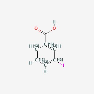 3-iodo(1,2,3,4,5,6-13C6)cyclohexa-1,3,5-triene-1-carboxylic acid