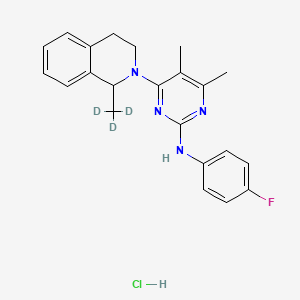 molecular formula C22H24ClFN4 B12419632 Revaprazan-d3 Hydrochloride 