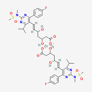 zinc;(E)-7-[4-(4-fluorophenyl)-2-[methyl(methylsulfonyl)amino]-6-propan-2-ylpyrimidin-5-yl]-3,5-dihydroxyhept-6-enoate